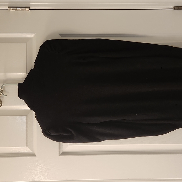 Black Turtleneck Sweater Dress - Picture 3 of 4